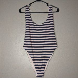 COPY - Aerie NWOT Navy and Pink Striped 1-Piece Swimsuit